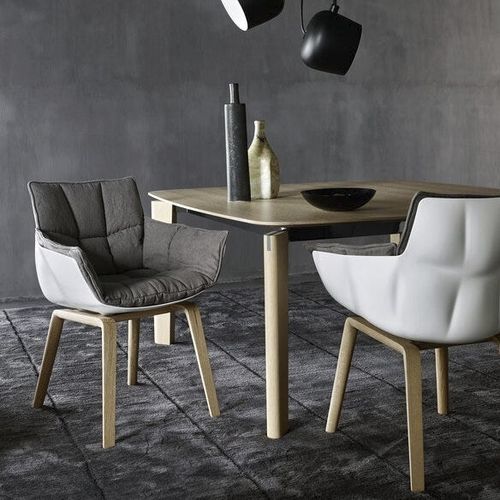 Sedia contemporanea - HUSK - B&B Italia - da interno / in tessuto / in pelle