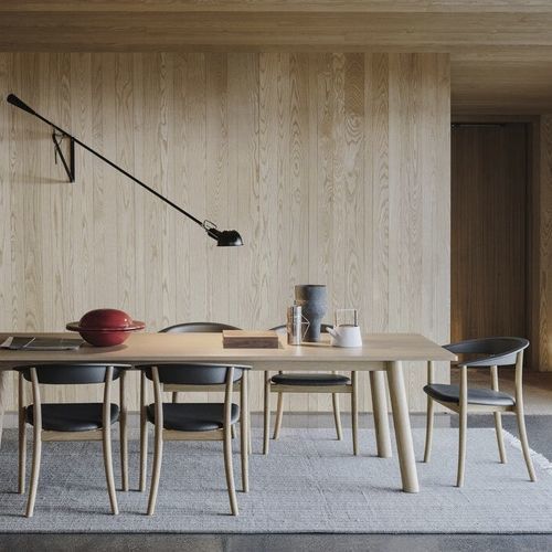 Sedia contemporanea - Belle - B&B Italia - da interno / in pelle / con supporto in legno massiccio