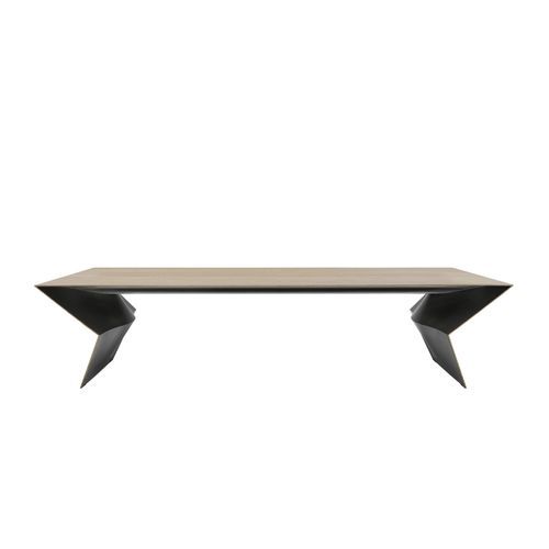 Tavolo design originale - Blitz - B&B Italia - in bambù / con supporto in legno / rettangolare