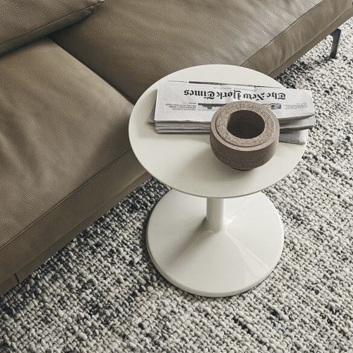 Tavolo d'appoggio contemporaneo - Spool - B&B Italia - in poliuretano / con base in poliuretano / rotondo