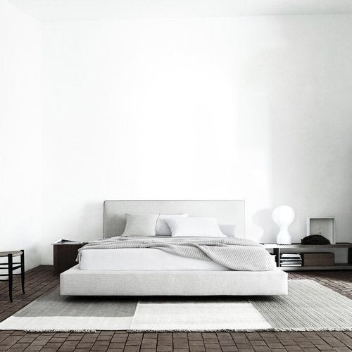 Letto matrimoniale - Richard - B&B Italia - contemporaneo / imbottito / con testiera