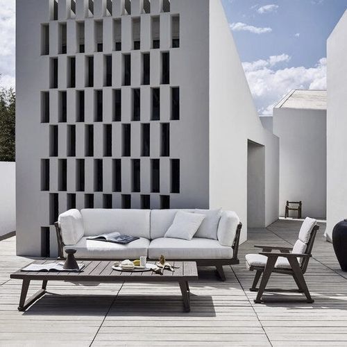 Divano modulare - GIO - B&B Italia - contemporaneo / da giardino / in tessuto