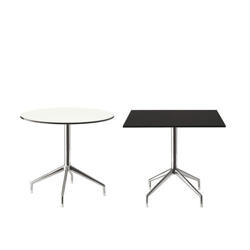 Tavolo da bistrot contemporaneo - Sina - B&B Italia - in HPL / con supporto in ghisa di alluminio / rotondo