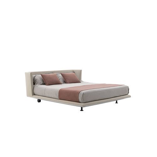 Letto matrimoniale - Noonu - B&B Italia - contemporaneo / imbottito / con testiera