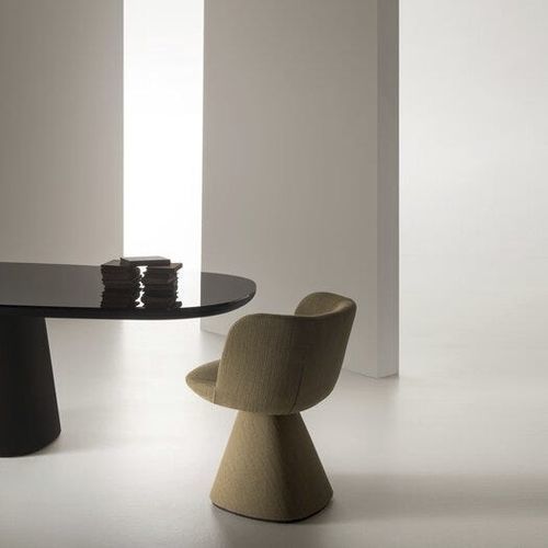 Sedia contemporanea - Flair O' - B&B Italia - da interno / in tessuto / in acciaio