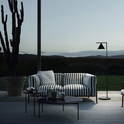Divano contemporaneo - Borea - B&B Italia - da giardino / in tessuto / con braccioli