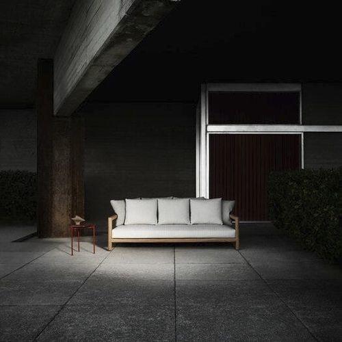 Divano contemporaneo - Pablo - B&B Italia - da giardino / in tessuto / con braccioli