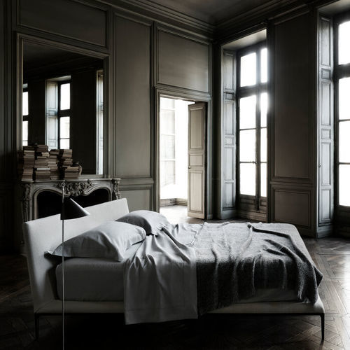 Letto matrimoniale - B&B Atoll - B&B Italia - contemporaneo / imbottito / con testiera