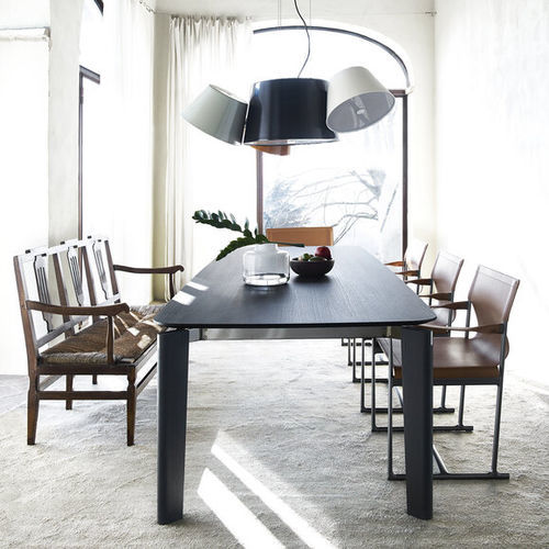 Tavolo da pranzo contemporaneo - OSKAR - B&B Italia - in MDF / in vetro / in marmo
