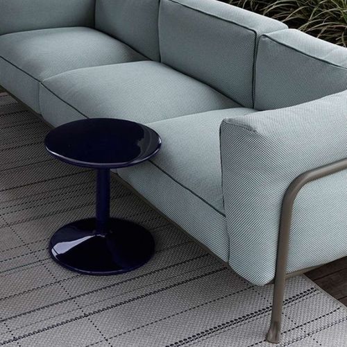 Tavolo d'appoggio contemporaneo - Spool - B&B Italia - in gres porcellanato / con supporto in acciaio inossidabile / con base in gres porcellanato