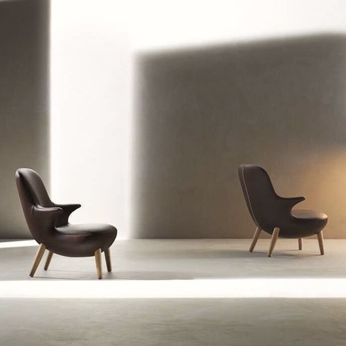 Poltrona design scandinavo - Omoi - B&B Italia - in tessuto / in pelle / in acciaio