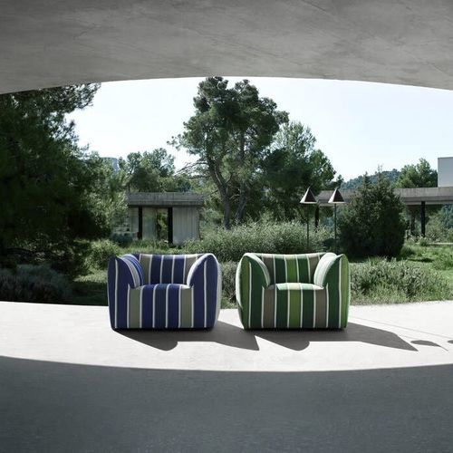 Poltrona contemporanea - La Bambola - B&B Italia - in fibra di poliestere / in polietilene / impermeabile