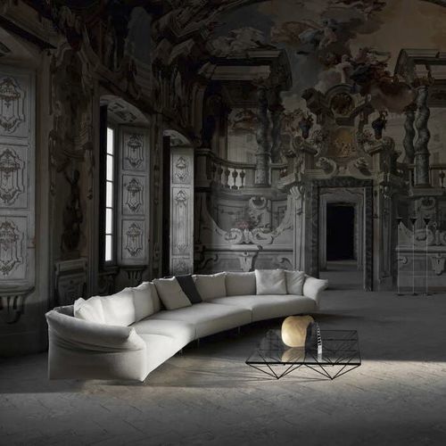 Divano modulare - Dambo - B&B Italia - d'angolo / contemporaneo / in tessuto
