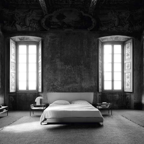 Letto matrimoniale - Alys 10 - B&B Italia - contemporaneo / imbottito / con testiera
