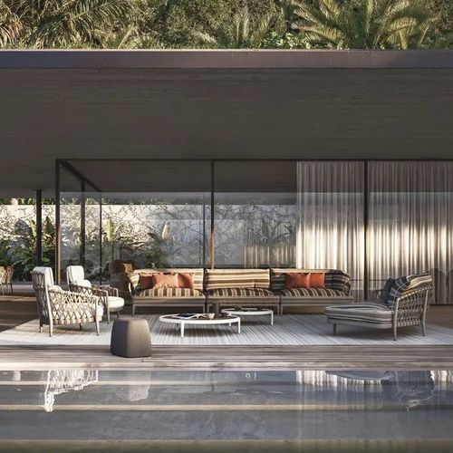 Divano modulare - ERICA - B&B Italia - contemporaneo / da esterno / per esterni