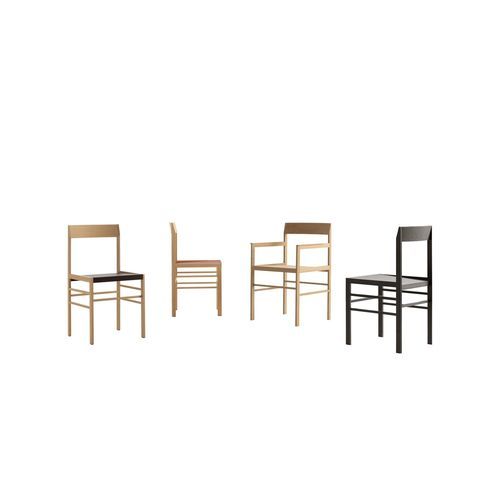 Sedia da pranzo contemporanea - METRIC - B&B Italia - per interni / in plastica / in pelle