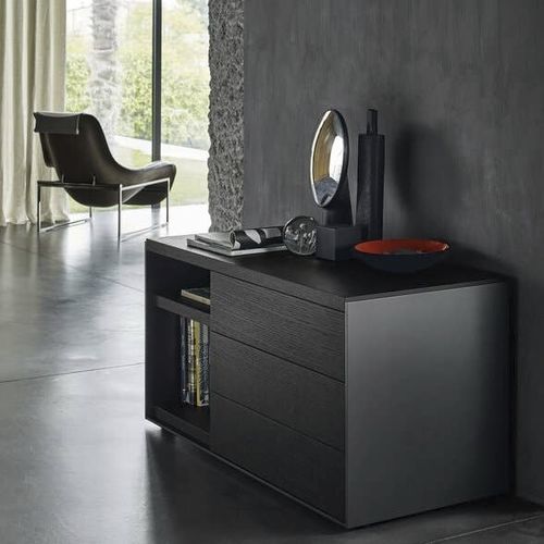 Cassettone contemporaneo - SURFACE - B&B Italia - in legno / in MDF laccato / in acciaio