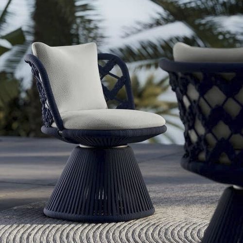 Sedia contemporanea - FLAIR O' - B&B Italia - da esterno / in tessuto / in alluminio