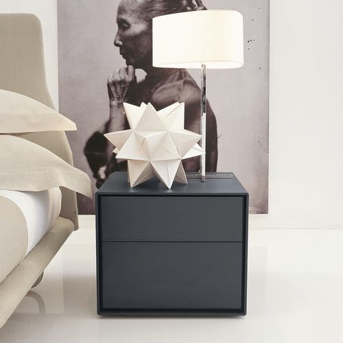 Comodino contemporaneo - Dado - B&B Italia - in MDF / in fibra di legno / con supporto in MDF