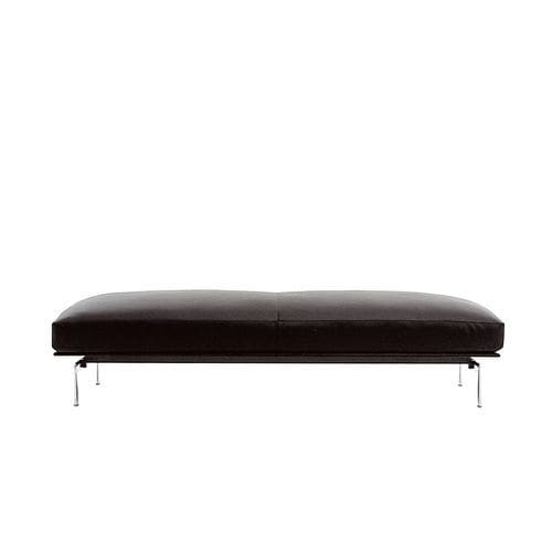 Divanetto imbottito contemporaneo - Diesis - B&B Italia - in tessuto / in pelle / con supporto in acciaio