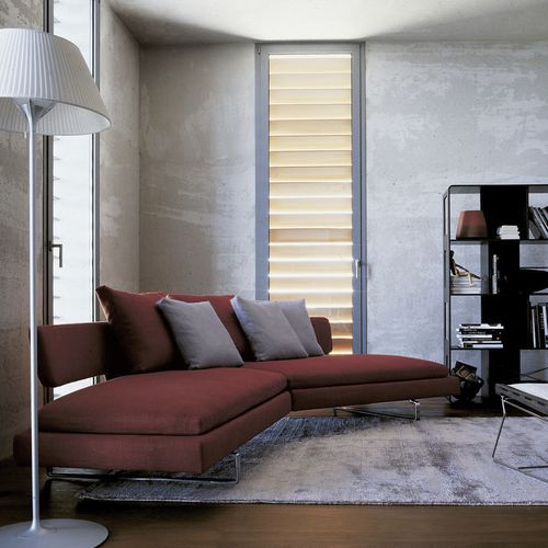 Divano a semicerchio - Arne - B&B Italia - contemporaneo / in tessuto / in pelle