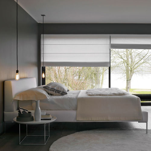 Letto matrimoniale - Charles - B&B Italia - contemporaneo / imbottito / con testiera