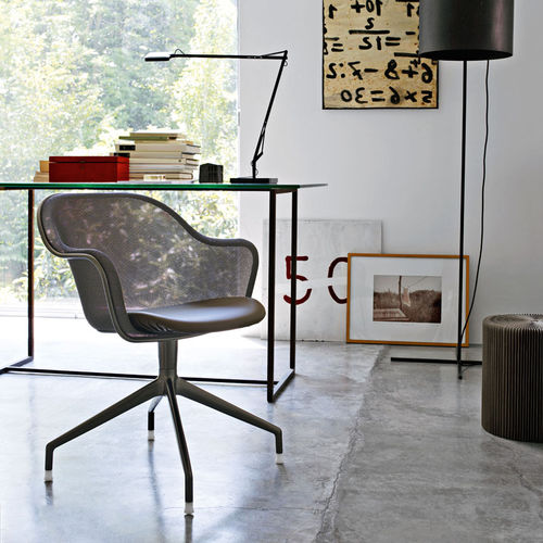 Sedia da ufficio contemporanea - Iuta - B&B Italia - da interno / in tessuto / in pelle