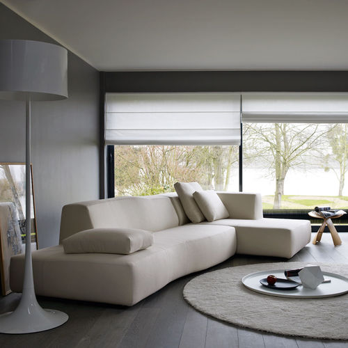 Divano modulare - Bend - B&B Italia - contemporaneo / in tessuto / in pelle