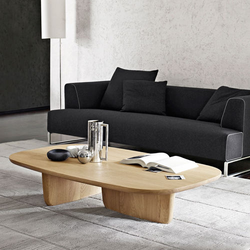 Tavolino basso contemporaneo - tobi-ishi - B&B Italia - in rovere / in legno massiccio / impiallacciato in legno