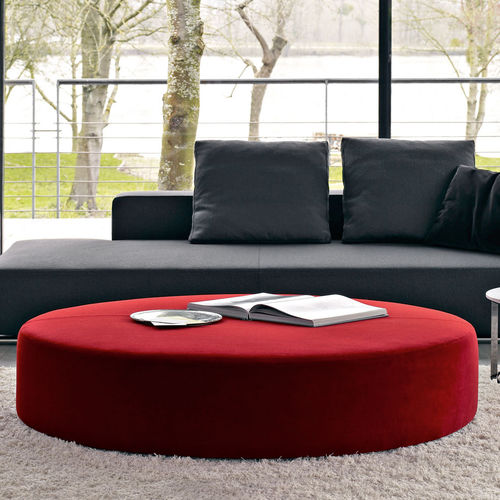 Ottomana contemporanea - Harry Large - B&B Italia - in tessuto / in pelle / tonda