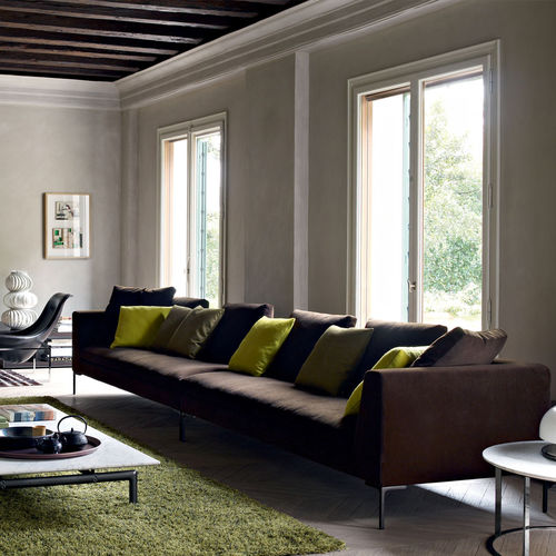 Divano modulare - Charles - B&B Italia - contemporaneo / in tessuto / in pelle