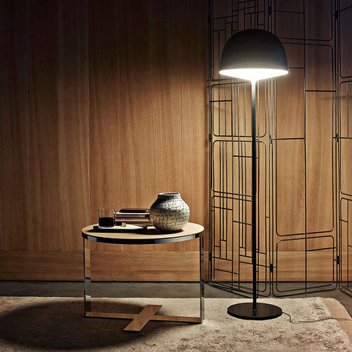 Tavolo d'appoggio contemporaneo - Eileen - B&B Italia - in rovere / in MDF / in vetro