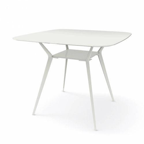 Tavolo alto contemporaneo - BIPLANE / 465 - ALIAS - in MDF / in alluminio laccato / con supporto in ghisa di alluminio