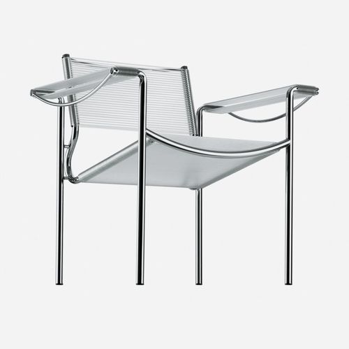 Poltrona contemporanea - SPAGHETTI / 109 - ALIAS - in pelle / in PVC / in acciaio cromato
