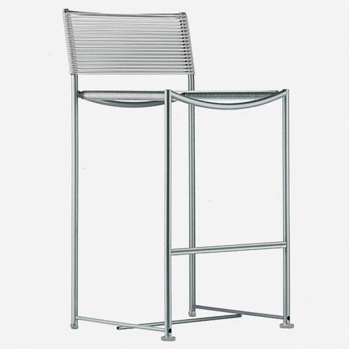 Sedia alta contemporanea - GREEN / 204_O  - ALIAS - da esterno / in PVC / con supporto in acciaio inossidabile
