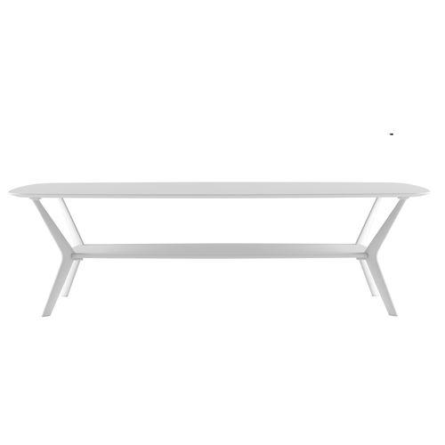 Tavolino basso contemporaneo - BIPLANE XS / B06_O - ALIAS - in pietra / in acrilico / con supporto in ghisa di alluminio