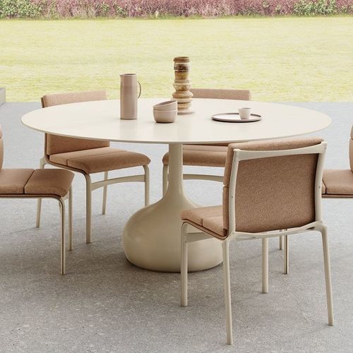 Tavolo contemporaneo - SAEN / 012_O - ALIAS - in ceramica smaltata / con base in poliuretano / rotondo