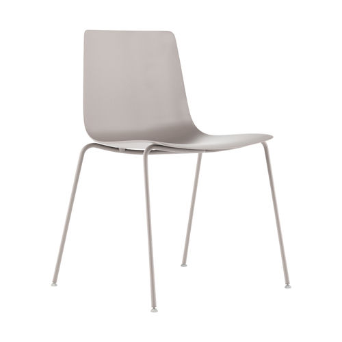 Sedia da giardino contemporanea - SLIM / 89C_O - ALIAS - da esterno / in polipropilene / con supporto in acciaio inossidabile laccato
