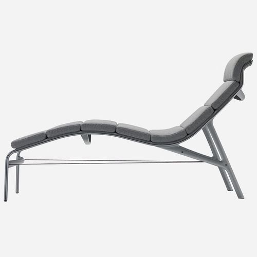 Chaise longue contemporanea - LONGFRAME SOFT / 414 - ALIAS - in tessuto / in pelle / in ecopelle