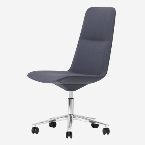 Sedia da conferenza contemporanea - SLIM MEDIUM 5 / 823 - ALIAS - da interno / in tessuto / in pelle