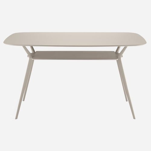 Tavolo alto contemporaneo - BIPLANE / 487  - ALIAS - in MDF / in alluminio laccato / con supporto in ghisa di alluminio