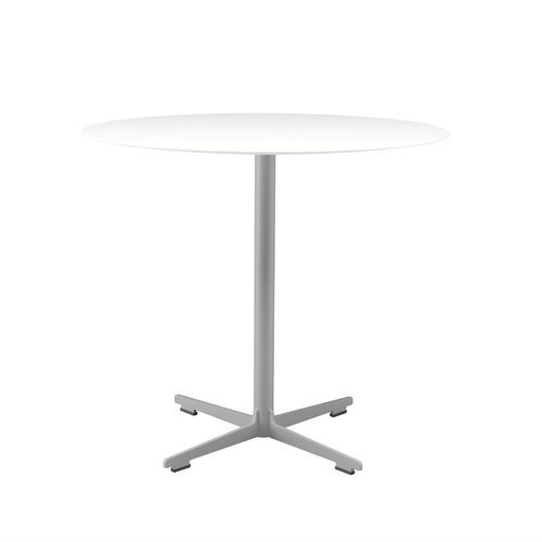 Tavolo contemporaneo - CROSS / 572 - ALIAS - in laminato / con supporto in acciaio laccato / rotondo