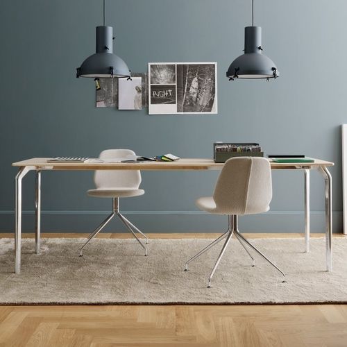 Tavolo da pranzo contemporaneo - TEC 800 / 630 - ALIAS - in legno laccato / in legno compensato / in rovere sbiancato