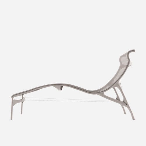 Lettino prendisole contemporaneo - LONGFRAME / 419_O - ALIAS - in rete / in pelle / in PVC