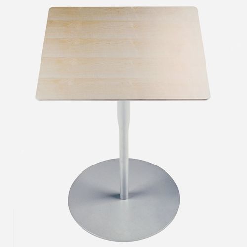 Tavolo da bistrot contemporaneo - ATLAS / E - ALIAS - in laminato / impiallacciato in legno / in alluminio
