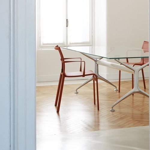 Sedia contemporanea - HIGHFRAME 40 / 417 - ALIAS - da interno / in pelle / in ecopelle