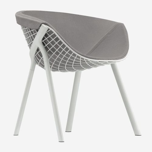 Sedia contemporanea - KOBI + PAD / 040_L - ALIAS - da interno / in tessuto / in pelle