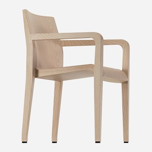 Sedia contemporanea - LALEGGERA / 304 - ALIAS - da interno / impiallacciata in legno / con supporto in frassino
