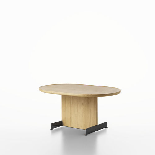 Tavolino basso contemporaneo - SAVOY 58B - ALIAS - impiallacciato in legno / in MDF laccato / con supporto in acciaio laccato