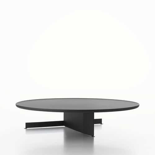 Tavolino basso contemporaneo - SAVOY 58C - ALIAS - impiallacciato in legno / in MDF laccato / con supporto in acciaio laccato